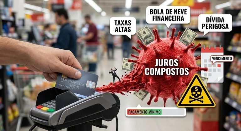 Juros do cartão de crédito: como funcionam e por que podem virar uma dívida perigosa