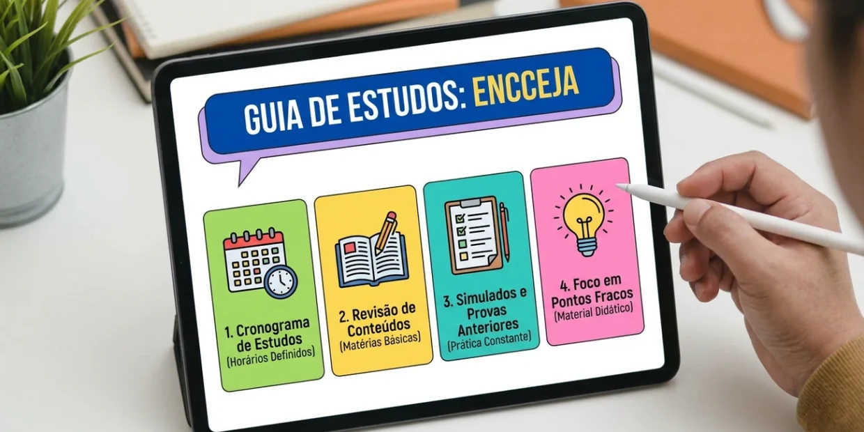 Aprenda a organizar sua rotina de estudos agora e passe no Encceja